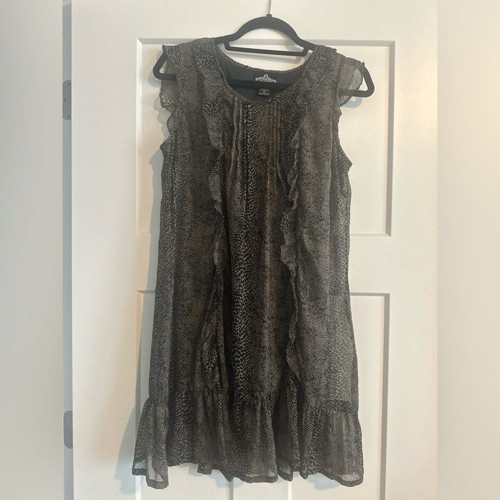 Angie Leopard Print Sleeveless Dress